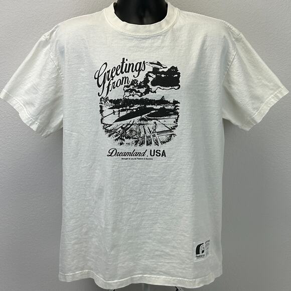 Feature x Saucony Greetings From Dreamland USA T Shirt UFO White Tee XL X-Large - Picture 2 of 12